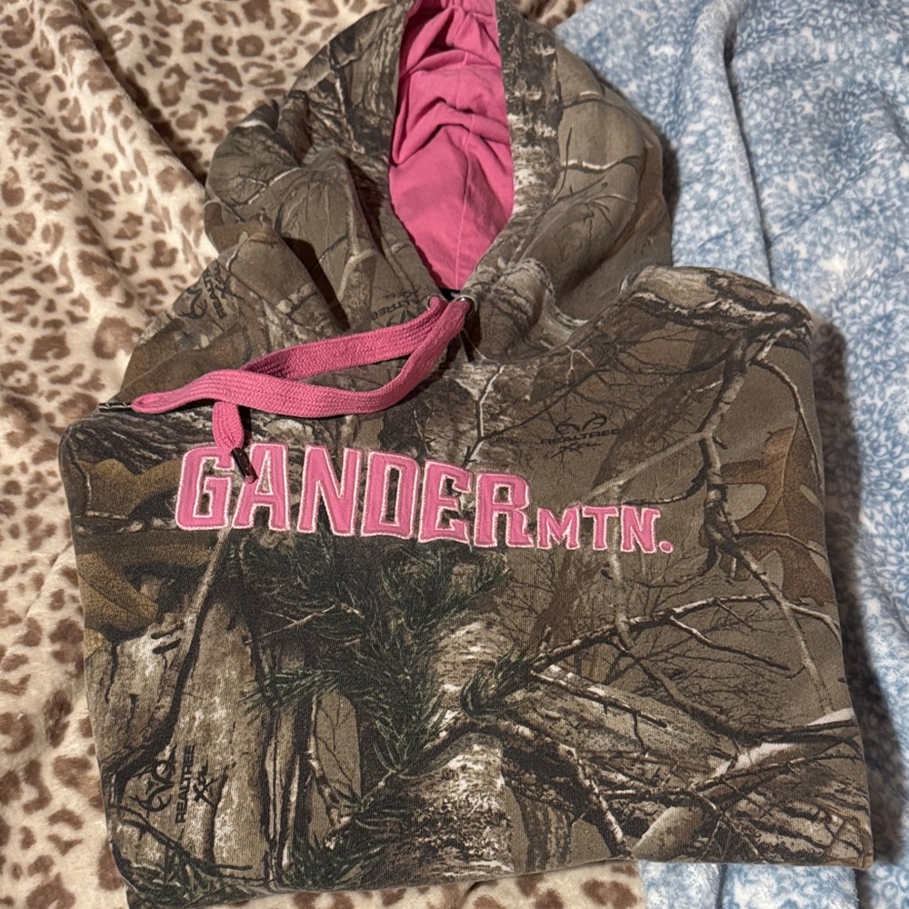 Gander Mountain Camouflage Hoodie with Pink Details